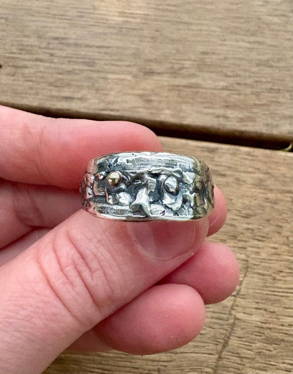 Impasto Statement Ring Size V1/2 (HT2)