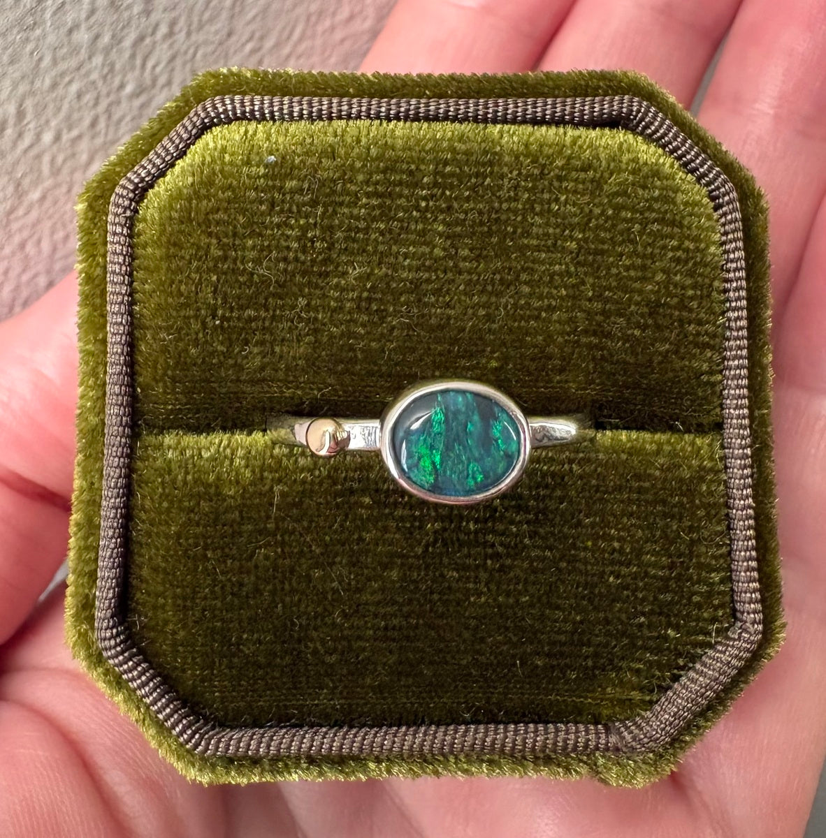 Oceania Opal Ring Size R1/2 (HT1)
