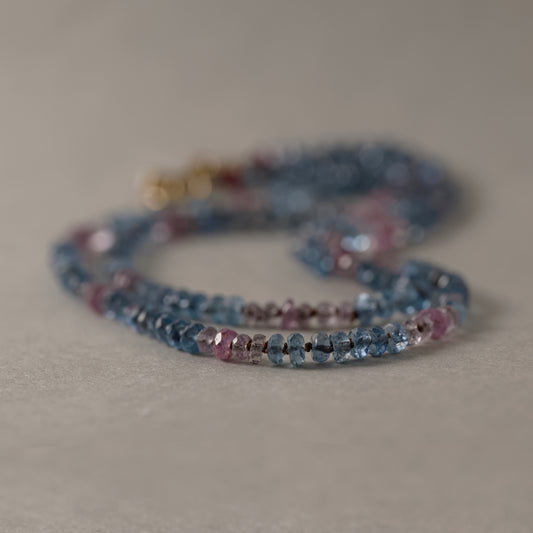 Lido Aquamarine Sapphire Gemstone Necklace
