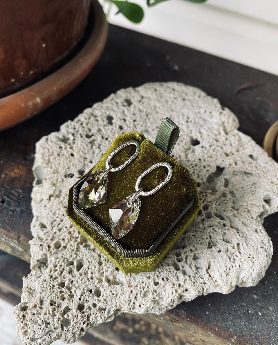 Asymmetrical Swarovski Earrings (HT23)