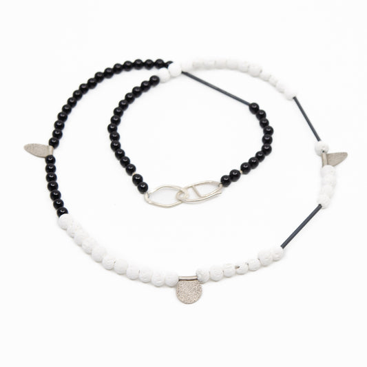 Black and white necklace
