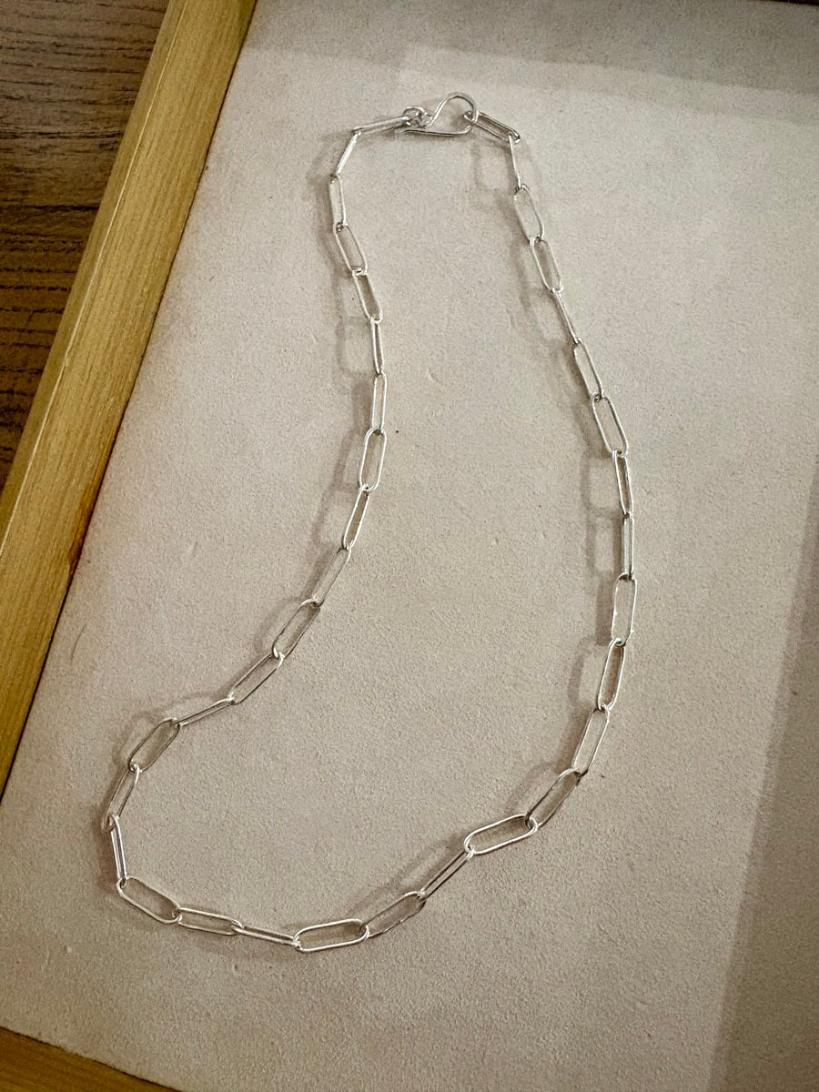Paperclip Chain Necklace 55cm (HT26)