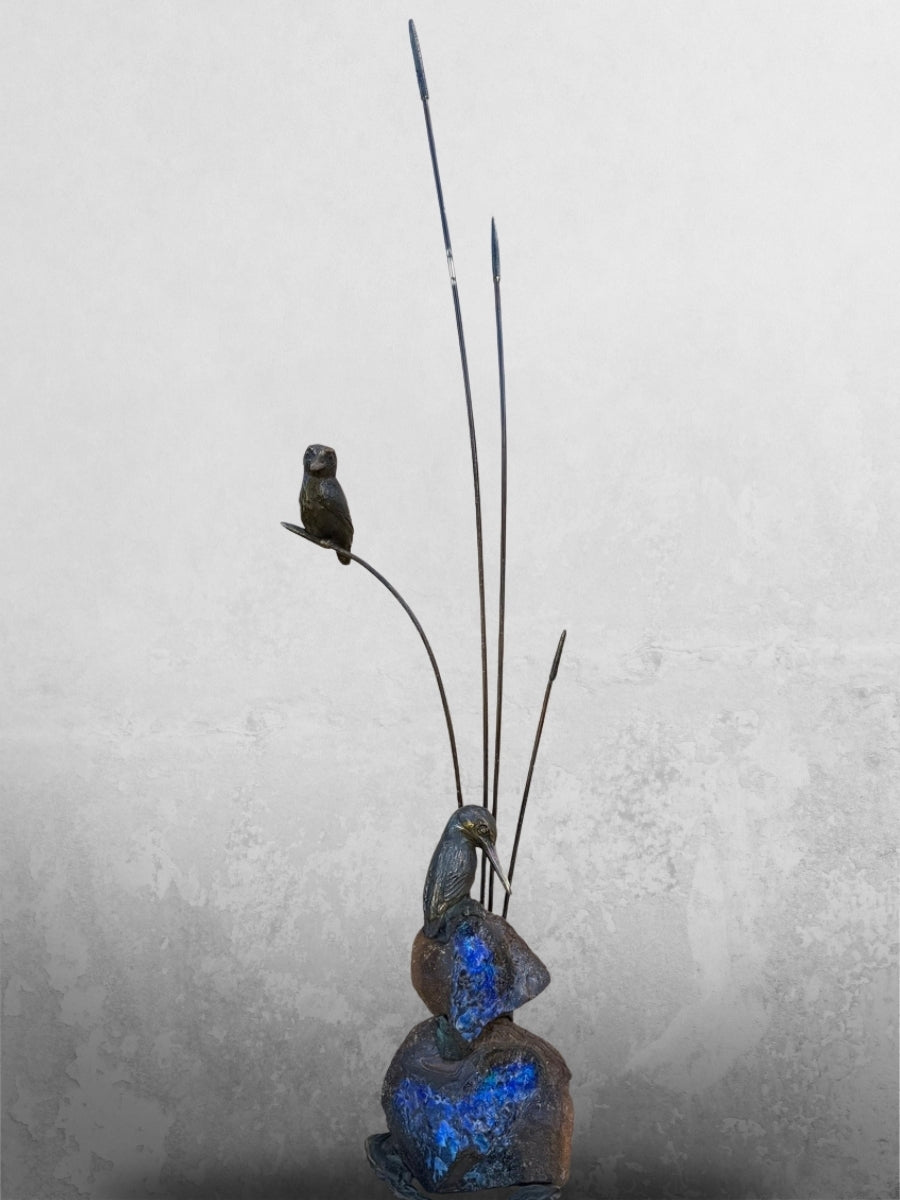 Two Azure Kingfishers