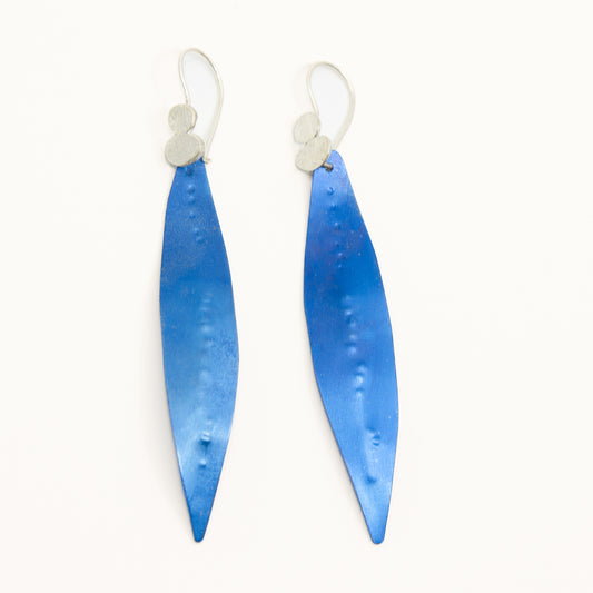 Long eucalyptus earrings