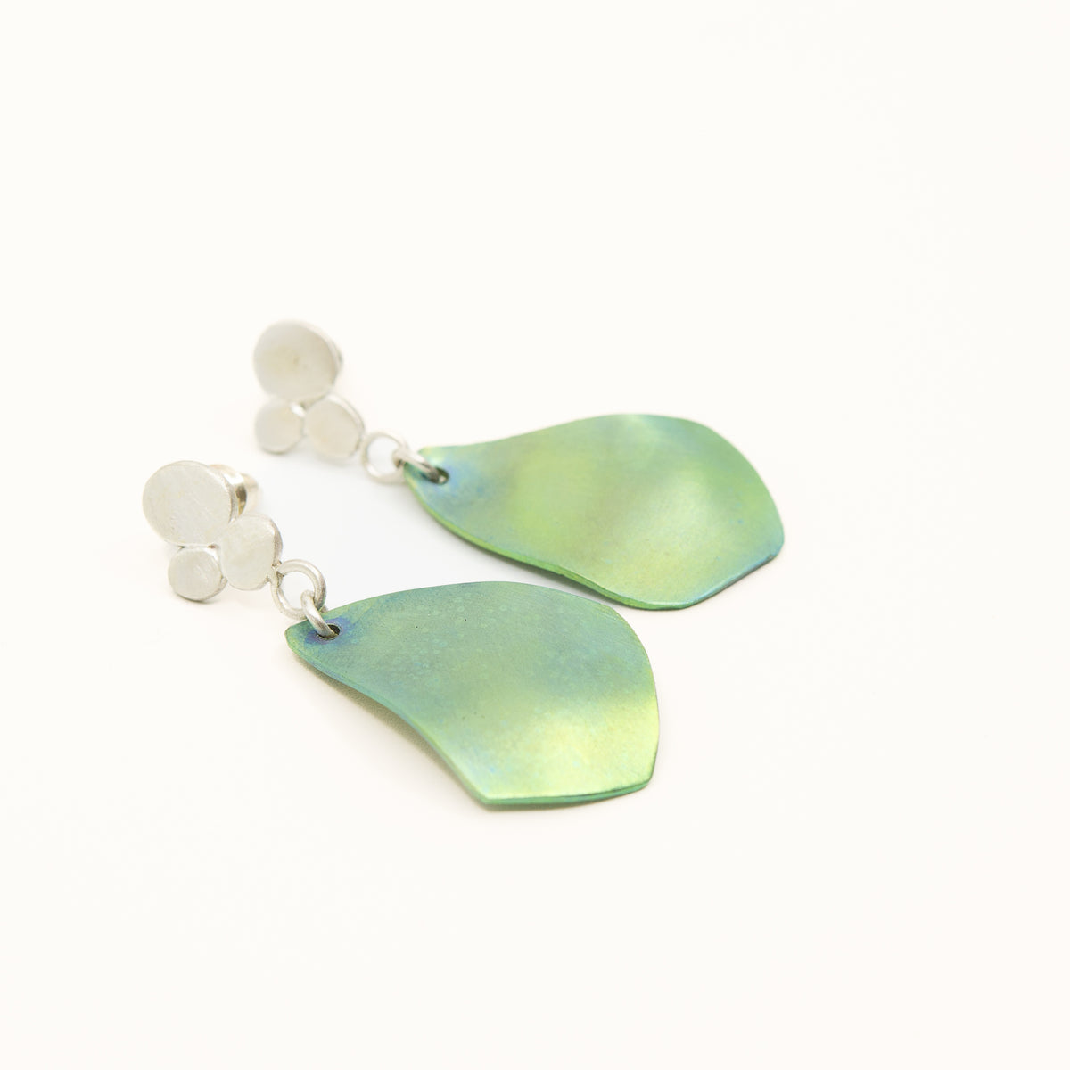 Green earrings
