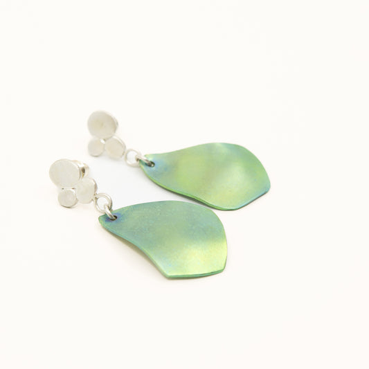 Green earrings