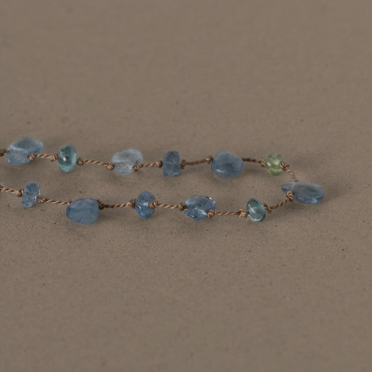 Lido Aquamarine Moonstone Necklace