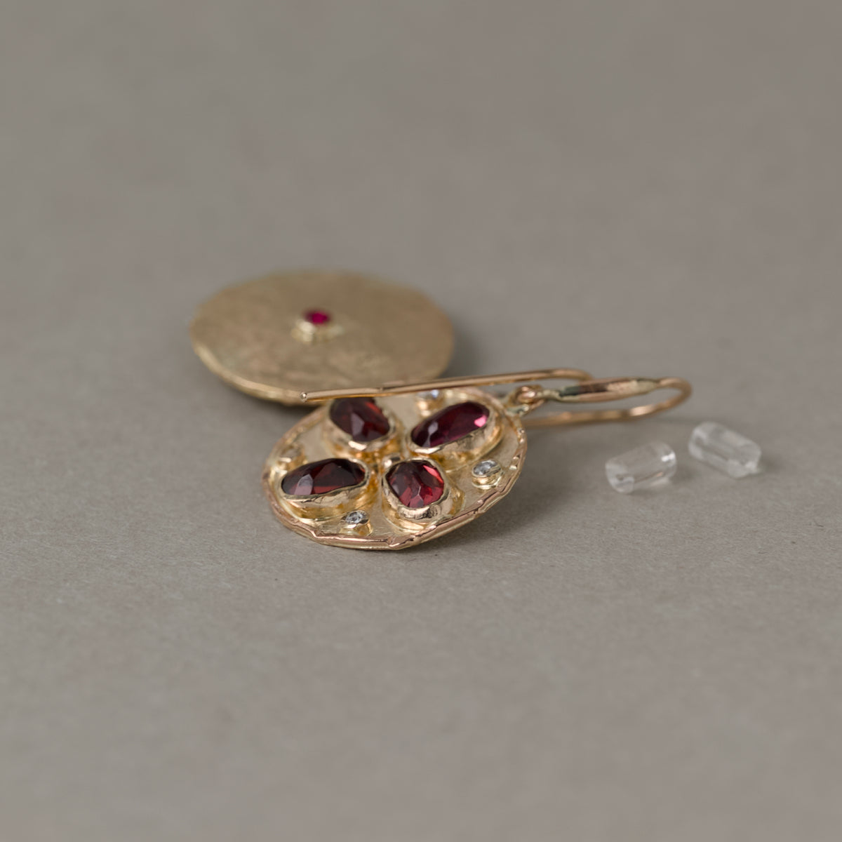 Florin Alta Malaia Garnet Earrings