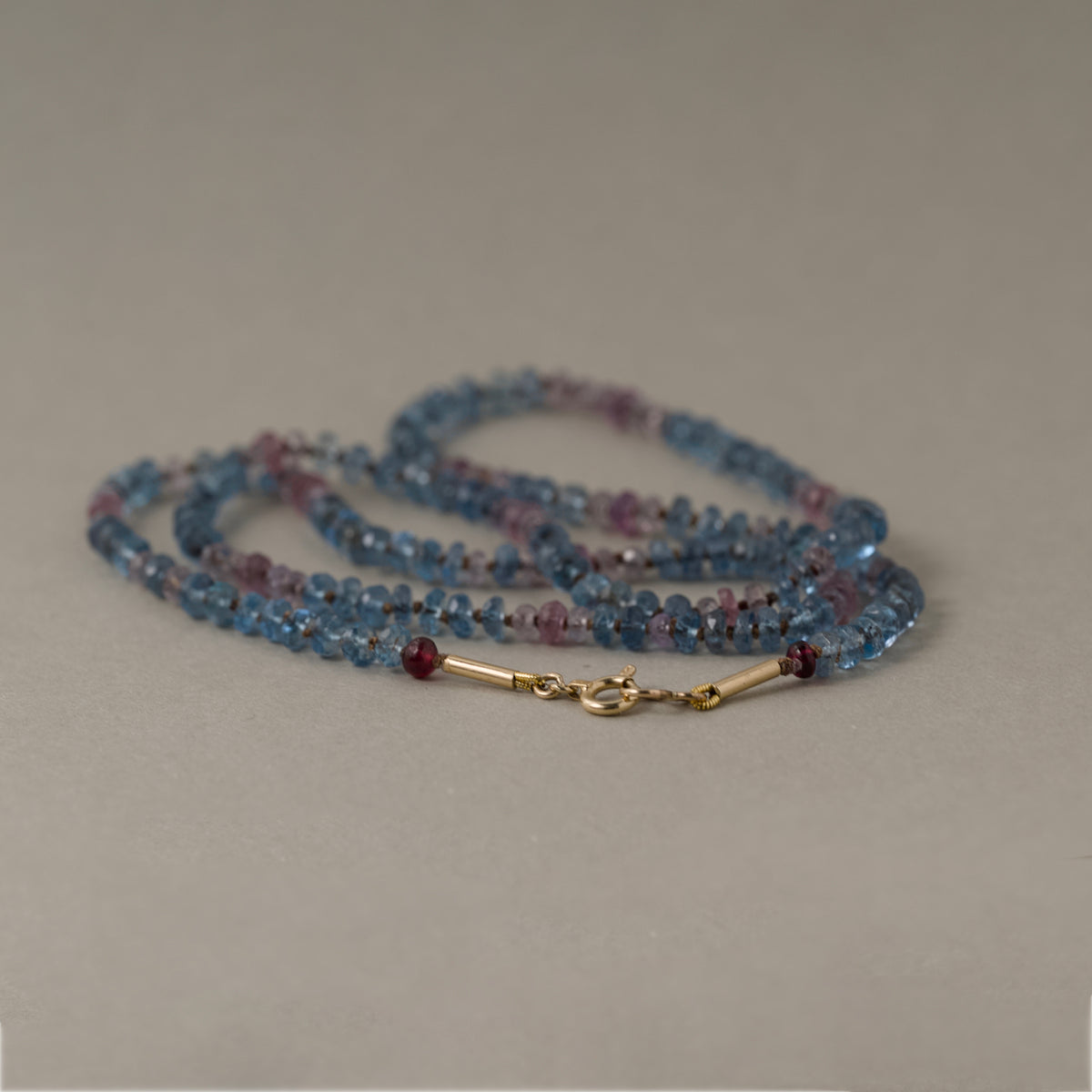 Lido Aquamarine Sapphire Gemstone Necklace